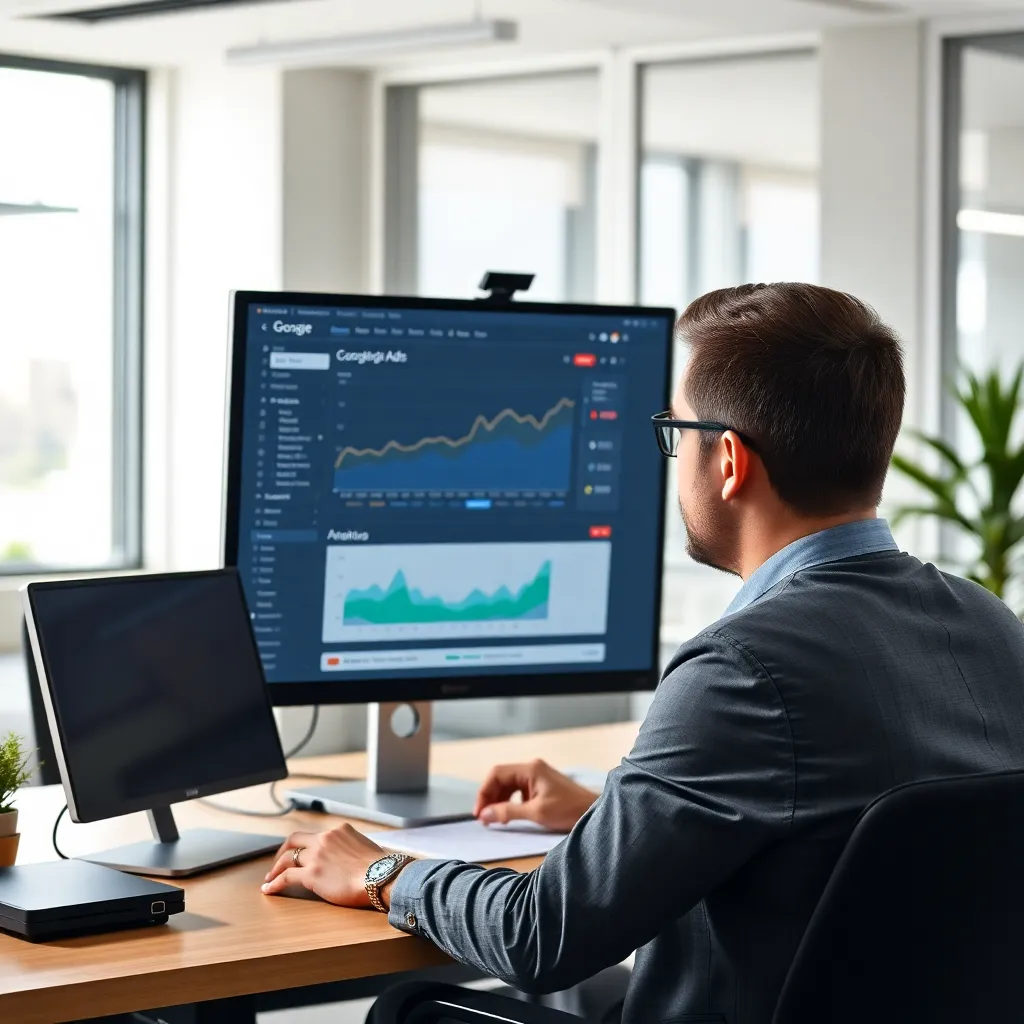 Преподаватель консультирует студента по настройке рекламной кампании